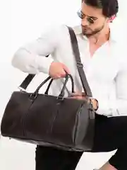 Сумка мужская дорожная, экокожа