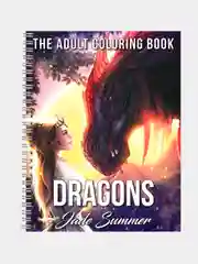Раскраска для взрослых "Драконы" Jade Summer А4 25 стр. на пружине