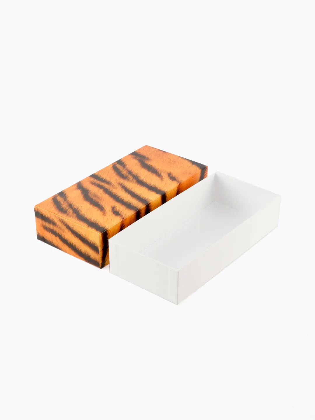 Подарочная коробка , 21.5 x 10.5 x 5 см. "Animals" тигр, разноцветный, белый