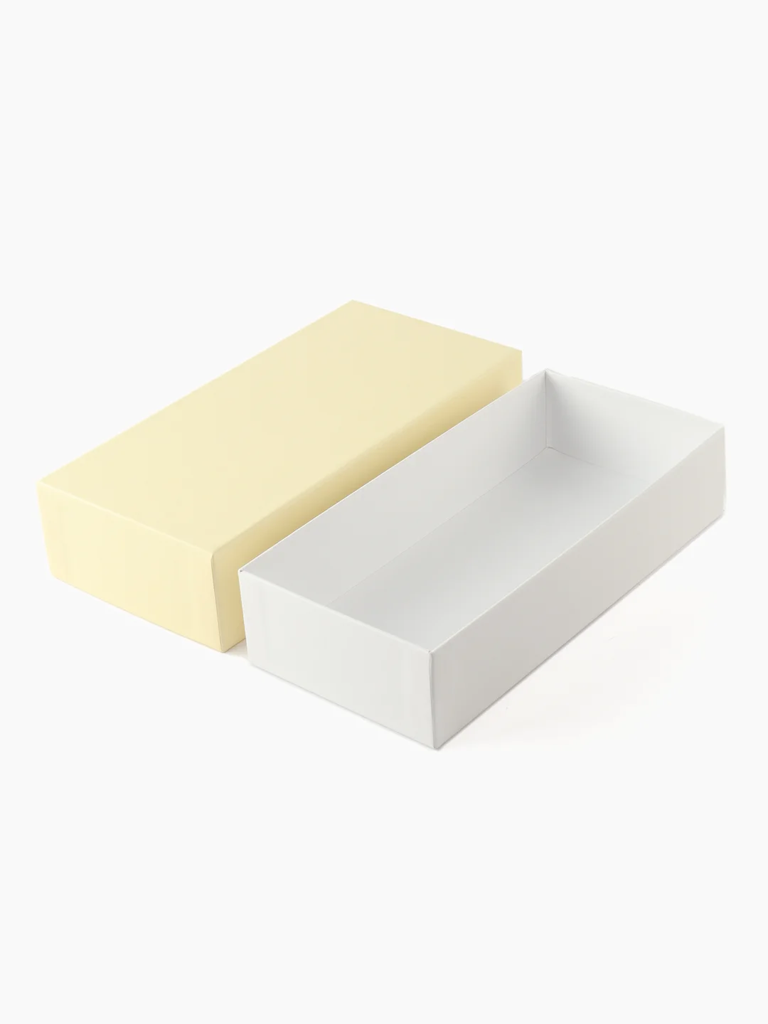 Подарочная коробка , 21.5 x 10.5 x 5 см. "Радуга", бежевый, белый