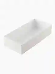 Подарочная коробка , 21.5 x 10.5 x 5 см. "Радуга", голубой, белый