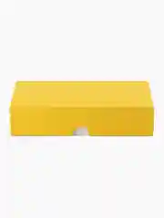 Подарочная коробка , 21.5 x 10.5 x 5 см. "Радуга", желтый, белый