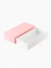Подарочная коробка , 21.5 x 10.5 x 5 см. "Радуга", пудровый розовый, белый