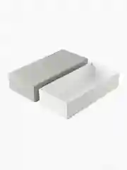 Подарочная коробка , 21.5 x 10.5 x 5 см. "Радуга", серый, белый
