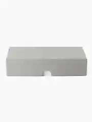 Подарочная коробка , 21.5 x 10.5 x 5 см. "Радуга", серый, белый