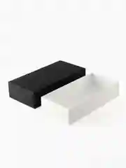 Подарочная коробка , 21.5 x 10.5 x 5 см. "Радуга", черный, белый