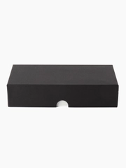 Подарочная коробка , 21.5 x 10.5 x 5 см. "Радуга", черный, белый
