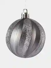 Серебряный елочные игрушки, набор шаров 42-44 шт, новогодние украшения