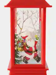 Красный новогодний фонарик 13 см, новогодний светильник, новый год