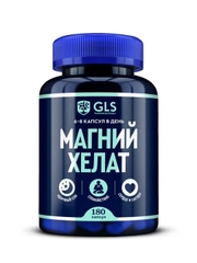 БАД к пище "Магний хелат GLS", 180 капсул по 400 мг