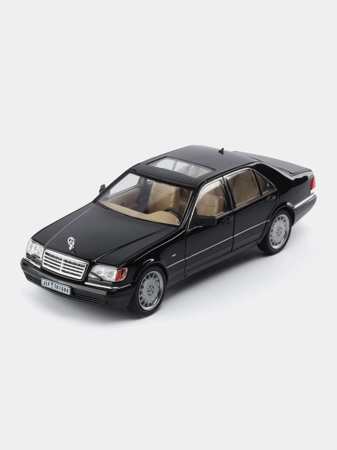 Черный масштабная металлическая модель авто 1:24 MERCEDES-BENZ W140