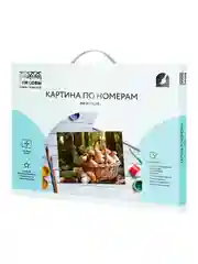Картина по номерам на холсте ТРИ СОВЫ "Грибное лукошко", 40х50 см, с красками и кистями
