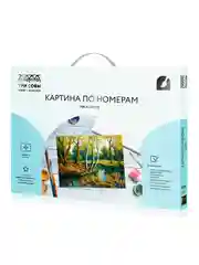 Картина по номерам на холсте ТРИ СОВЫ "Лесная река", 40х50 см, с красками и кистями
