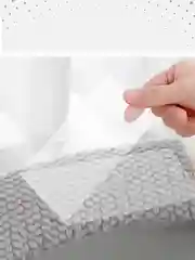 Синий меланж мягкий чехол на сиденье унитаза