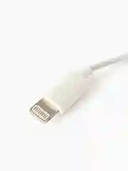Гарнитура проводная Denmen DR10,  Apple 8 pin, вставн., белая