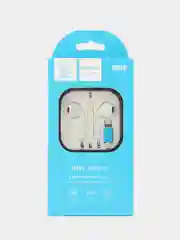 Гарнитура проводная Denmen DR10,  Apple 8 pin, вставн., белая