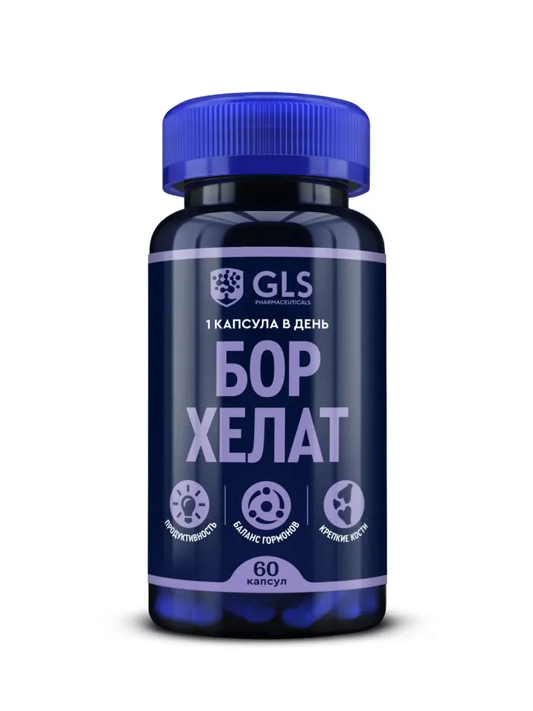 БАД к пище GLS "Бор хелат", 400 мг, 60 капсул