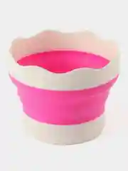 Розовый кистемойка, складной стаканчик для рисования, силиконовый