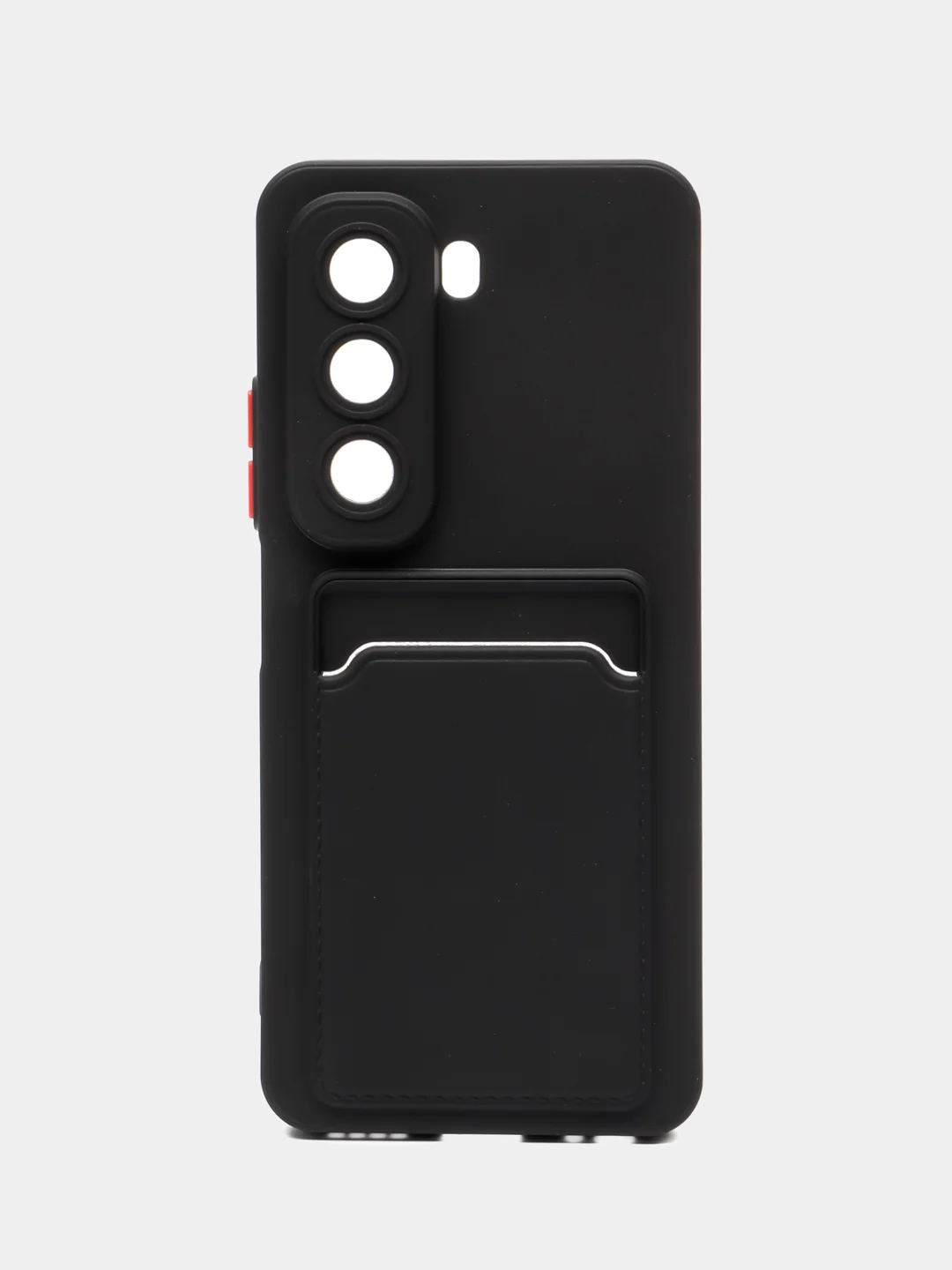 Черный чехол для Infinix HOT 50 4G (Инфиникс Хот 50 4 джи), с карманом для карт