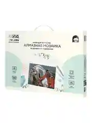 Алмазная мозаика ТРИ СОВЫ "Богатырский конь", 30х40 см, холст на деревянном подрамнике