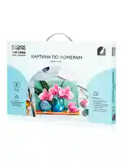 Картина по номерам на холсте ТРИ СОВЫ "Ветка орхидеи", 30х40 см, с красками и кистями