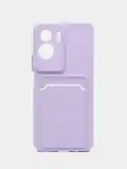Лавандовый чехол для Honor 90 Lite (Хонор 90 лайт), с карманом для карт
