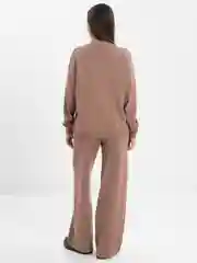 Медный костюм женский теплый, вязаный