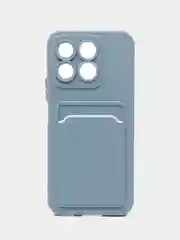 Синий меланж чехол для Honor X8B 4G (Хонор Х8б 4 джи), с карманом для карт