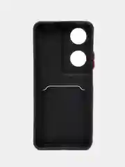 Черный чехол для Honor X7B/Huawei 90 Smart (Хонор Х7б/Хуваей 90 смарт), с карманом для карт