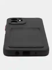 Тёмно-зелёный чехол для HUAWEI Nova Y61 (Хуавей Нова У61), с карманом для карт