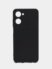 Чехол для Realme 10 4G (Реалми 10 4G), черный, прозрачный, противоударный