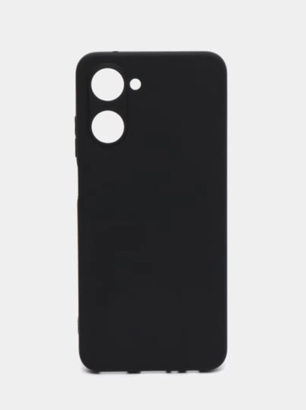 Чехол для Realme 10 4G (Реалми 10 4G), черный, прозрачный, противоударный