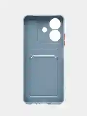Лавандовый чехол для  Realme Note 60 4G (Реалми Нот 60 4 джи), с карманом для карт