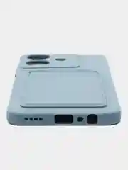Лавандовый чехол для  Realme Note 60 4G (Реалми Нот 60 4 джи), с карманом для карт