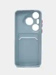 Синий меланж чехол для Huawei Pura 70 Pro /70 Pro Plus (Хуавей пура 70 про плюс +), с карманом для карт