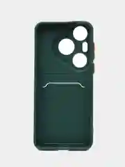 Синий меланж чехол для Huawei Pura 70 Pro /70 Pro Plus (Хуавей пура 70 про плюс +), с карманом для карт