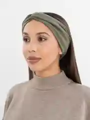 Зеленый повязки на голову теплая