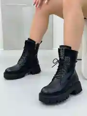 Хром ботинки женские,полусапоги женские зимние, меховые, ,36-41