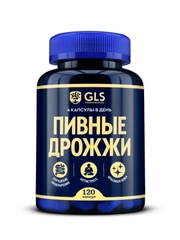 БАД к пище GLS "Пивные дрожжи", 300 мг, 120 капсул