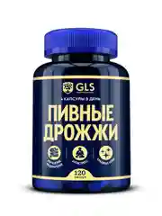 БАД к пище GLS "Пивные дрожжи", 300 мг, 120 капсул