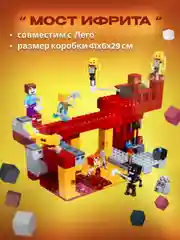 Конструктор JLB Minecraft "Мост Ифрита", набор на 423 детали