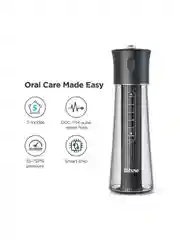 Черный ирригатор для полости рта портативный Bitvae F30 Water Flosser. 6 насадок, 70 дней работы