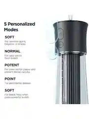 Черный ирригатор для полости рта портативный Bitvae F30 Water Flosser. 6 насадок, 70 дней работы