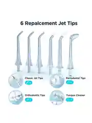 Черный ирригатор для полости рта портативный Bitvae F30 Water Flosser. 6 насадок, 70 дней работы