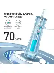 Ирригатор для полости рта портативный Bitvae F30 Water Flosser. 6 насадок, 70 дней работы