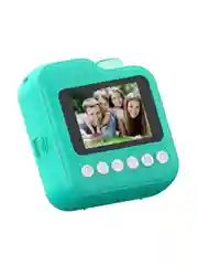 Бирюзовый детский фотоаппарат мгновенной печати Kid Joy, 200DPI, Bluetooth 5.1, APP (Q6)