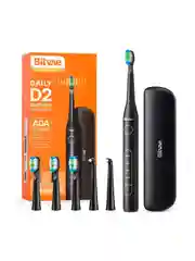 Черный электрическая зубная щетка + монопучковая зубная щетка Bitvae D2 Daily Toothbrush + Case