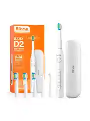 Белый электрическая зубная щетка + монопучковая зубная щетка Bitvae D2 Daily Toothbrush + Case