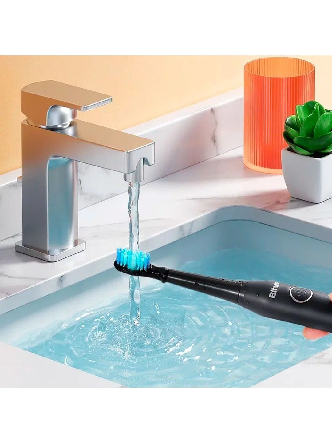 Черный электрическая зубная щетка Bitvae D2 Daily Toothbrush (D2) ,GLOBAL
