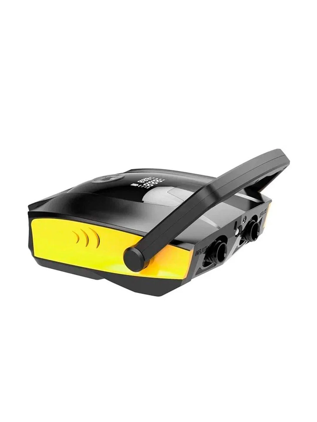 Компрессор для SUP-досок и ПВХ-лодок, 50 PSI, 350 л/мин, (AVA-P018) RUSSIAN Black+Yellow